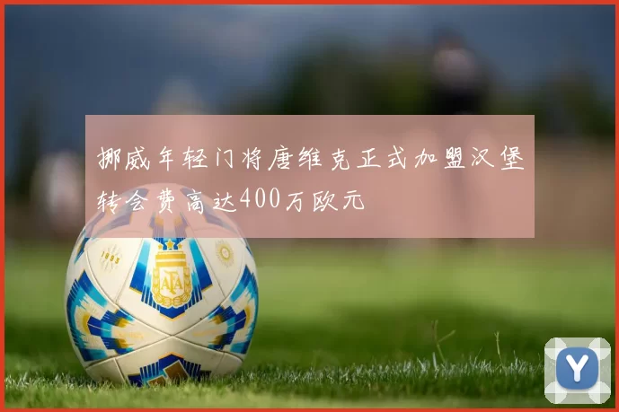 挪威年轻门将唐维克正式加盟汉堡转会费高达400万欧元